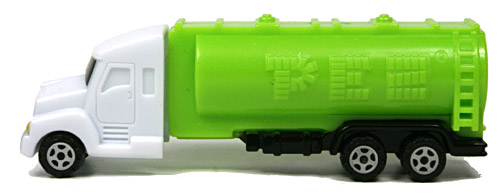 PEZ - Series E - Truck with V-Grill - Near white cab, light green tanker