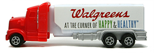 PEZ - Advertising Walgreens - Truck - Red cab, white truck - Happy & Healthy