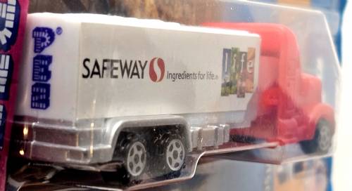 PEZ - Advertising Safeway - Truck - Red cab, white truck - Safeway