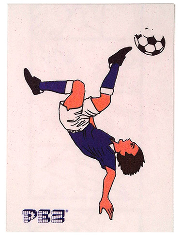 PEZ - Stickers - Soccer - Bicycle Kick