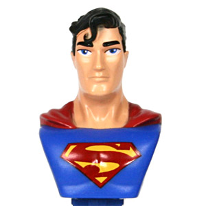 PEZ - Justice League - DC - Superman - shiny logo, short eyebrow - A