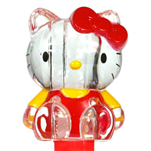 PEZ - Fullbody - Hello Kitty in Overalls - Crystal, yellow sleeves