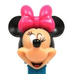 PEZ - Minnie Mouse D pink bow, slope eyelashes, twinkled eye on Minnie