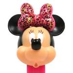 PEZ - Minnie Mouse E leopard bow, straight eyelashes
