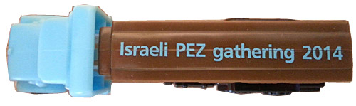 PEZ - Israeli PEZ Gathering - Truck - Blue cab, brown truck