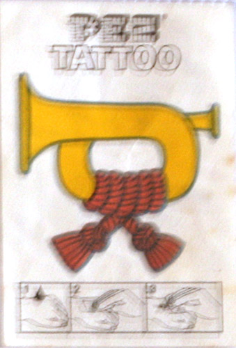 PEZ - Stickers - Tattoo Singles (1970s) - Post horn