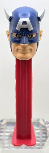 PEZ - Super Heroes - Marvel - Captain America - Dark Blue Hood - B