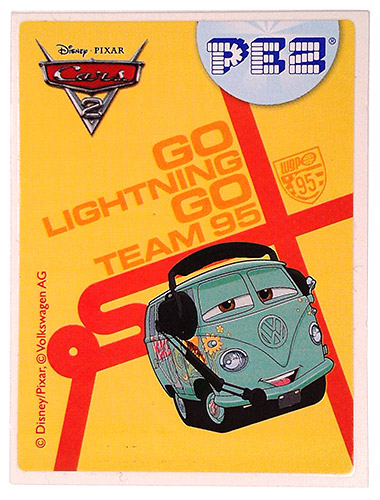 PEZ - Stickers - Cars 2 - Go Lightning Go
