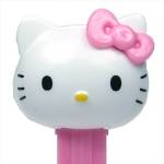 PEZ - Hello Kitty  White Head Pink Bow on heart apples