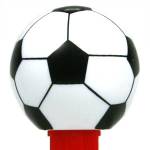 PEZ - Swiss Soccer Ball   on 2014 white on red