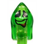 PEZ - Naughty Neil  Crystal Green on Green with red imprint