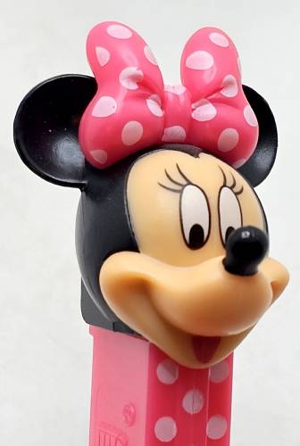 © Bryan Whalen PEZ - Valentines Gift Set - Minnie Mouse - pink bow with white dots - D