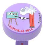 PEZ - Puck Purple Light Grey Hair on Slovenija 2014