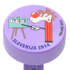 PEZ - Slovenian PEZ 2014 - Puck - Grey Hair - Purple