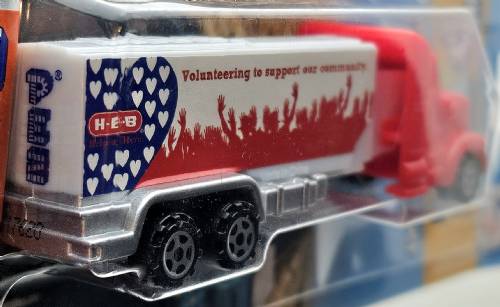 PEZ - Advertising H-E-B - Truck - Red cab, white truck - volunteering