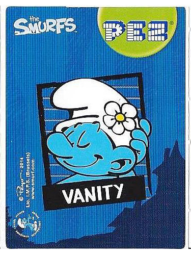 PEZ - Stickers - Smurfs - 2014 - Vanity