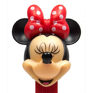 PEZ - Bowtique - 2015 - Minnie Mouse - red polka dot bow, twinkled eyes - D
