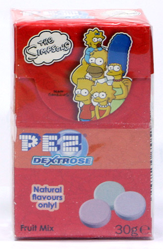 PEZ - Dextrose Packs - Simpsons Family