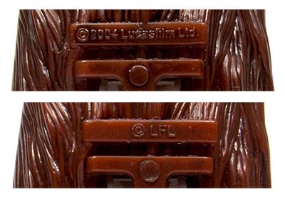 PEZ - Series D - Chewbacca - dark shiny brown - LFL - B2