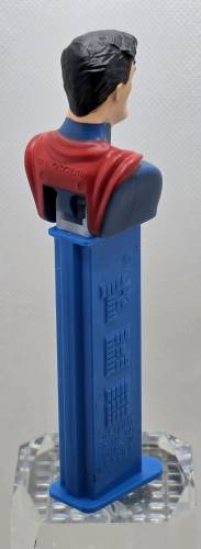 PEZ - Justice League - DC - Superman - black curl, blue straight scarf - B