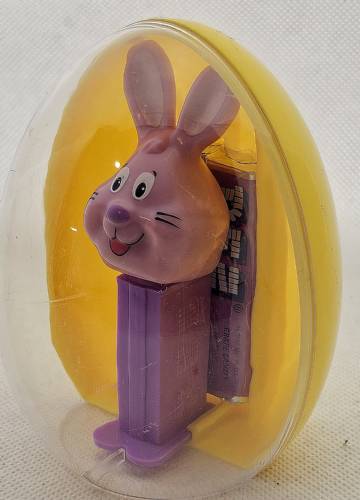 PEZ - Easter - Mini Gift Egg - Bunny - Pink Head, two whiskers - E