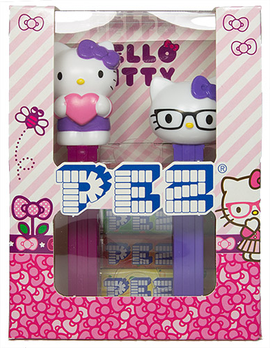 PEZ - Hello Kitty - Hello Kitty with Heart & Nerdy Twin Pack