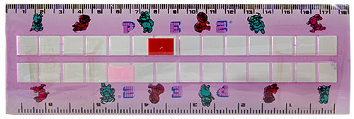PEZ - Rulers - cm / inch ruler - blue