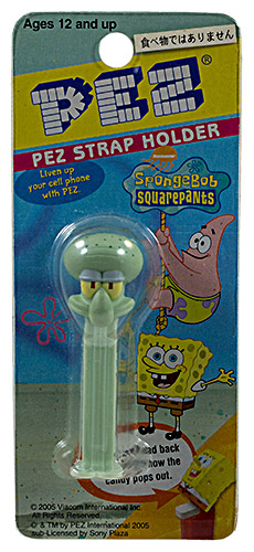 PEZ - Strap Holders - SpongeBob Squarepants - Squidward Tentacles