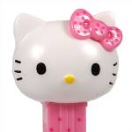 PEZ - Hello Kitty  White Head Pink Bow with pink dots on polka-dot