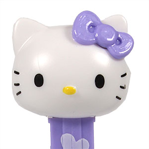 PEZ - Hello Kitty - Hello Kitty - White Head lavender bow