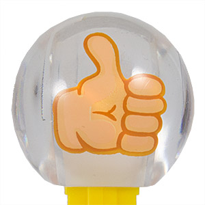 PEZ - Funky Faces - Emoji Crystal Balls - Thumbs Up