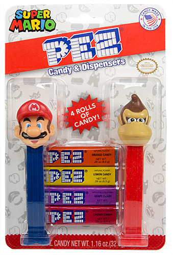 PEZ - Nintendo - Super Mario Double Pack Mario & Donkey Kong