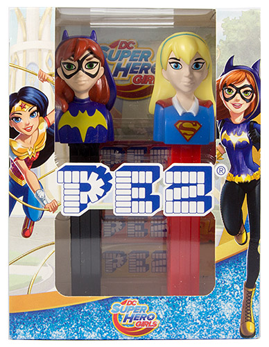 PEZ - Super Hero Girls - Twin Pack Super Hero Girls & Harley Quinn - Euro Release