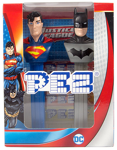 PEZ - Batman vs. Superman - Twin Box Justice League Superman & Batman