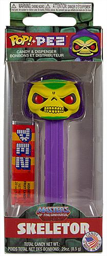 PEZ - Masters of the Universe - Skeletor - Yellow Face, Purple Hood