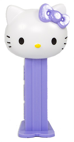 PEZ - Hello Kitty - Jijonenca - Hello Kitty - Mini White Head Light Purple Bow
