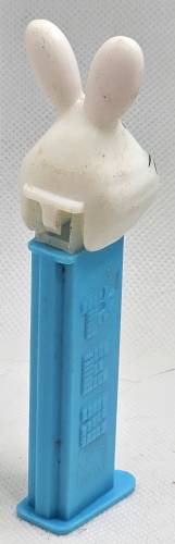 PEZ - Easter - Bunny - White head, two whiskers, pink ears - E