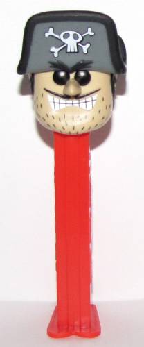 PEZ - Ad Icons - Jean LaFoote - Skull with eyes in hat color - B