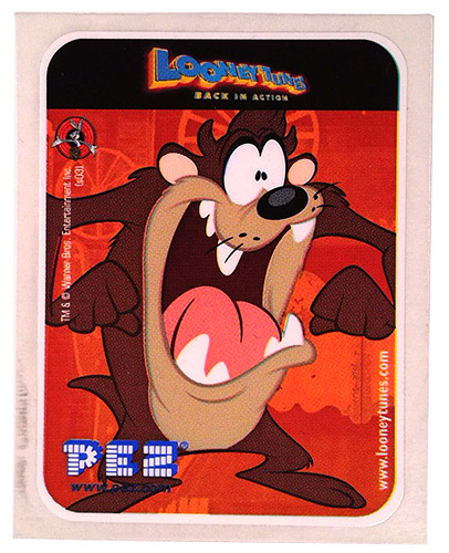 PEZ - Stickers - Looney Tunes - Back in Action - Taz