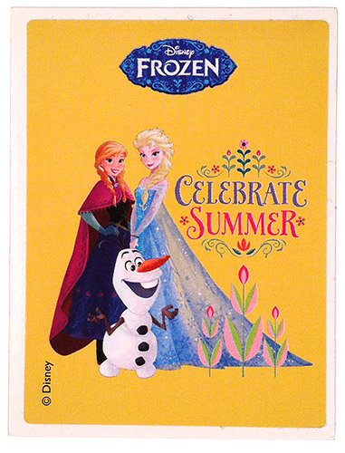 PEZ - Stickers - Frozen - Anna & Elsa & Olaf - celebrate summer