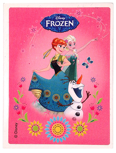 PEZ - Stickers - Frozen - Anna & Elsa & Olaf - dancing