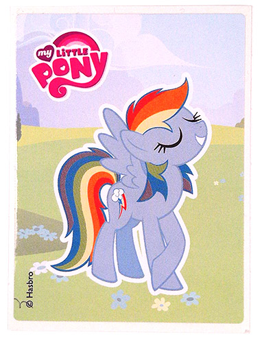 PEZ - Stickers - My Little Pony - Rainbow Dash on gras