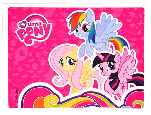 PEZ - My Little Pony - Fluttershy, Rainbow & Twilight on pink