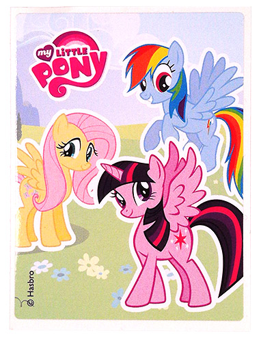 PEZ - My Little Pony - Fluttershy, Rainbow & Twilight on gras