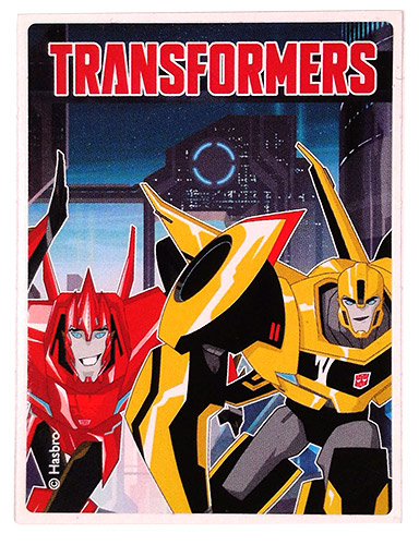 PEZ - Stickers - Transformers - Sideswipe & Bumblebee - city