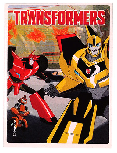 PEZ - Stickers - Transformers - Sideswipe, Fixit & Bumblebee