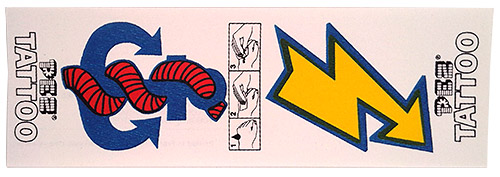PEZ - Stickers - Tattoo Doubles (1970s) - Anchor & Rope / Flash