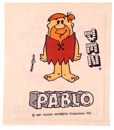 PEZ - Stickers - Flintstones Spanish - Barney (Pablo)