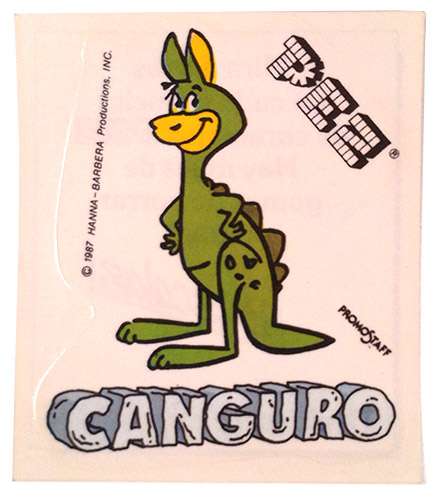 PEZ - Stickers - Flintstones Spanish - Hoppy (Canguro)