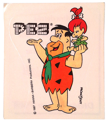 PEZ - Stickers - Flintstones Spanish - Fred & Pebbles